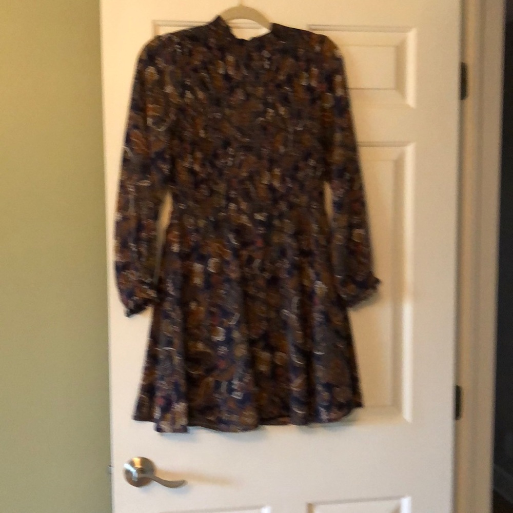 Sun and shadow paisley dress